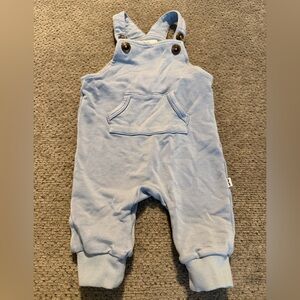 0-3 Month Little Sleepies Play Blue Kids Overalls Bamboo